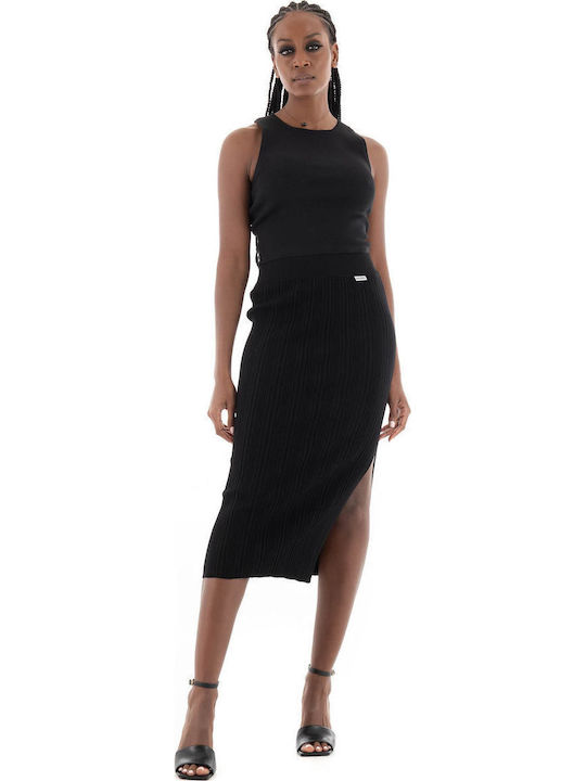 Ginny Women's Crop Top Sleeveless Black