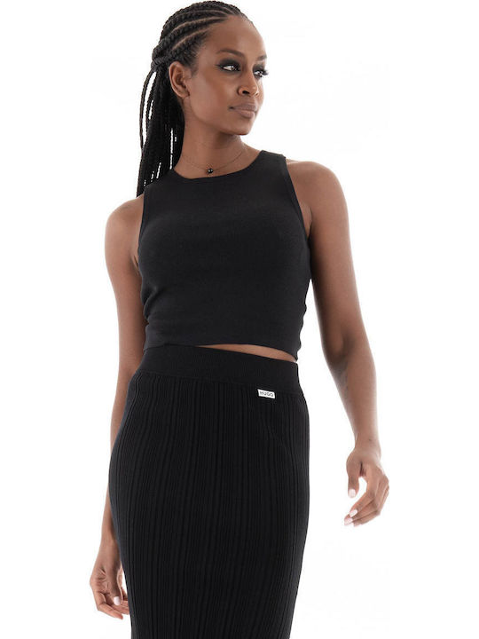 Ginny Women's Crop Top Sleeveless Black