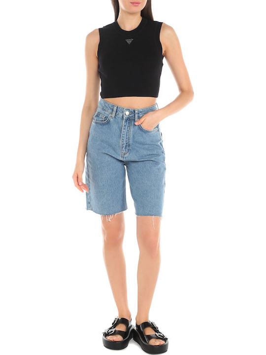Women's Summer Blouse Sleeveless Black