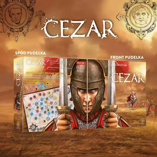 Board Game Caesar for 1-2 Players 14+ Years Old (PL) Nasza Ksiegarnia