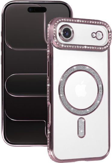 Back Cover Silicon / Tempered Glass Roz (iPhone 17)