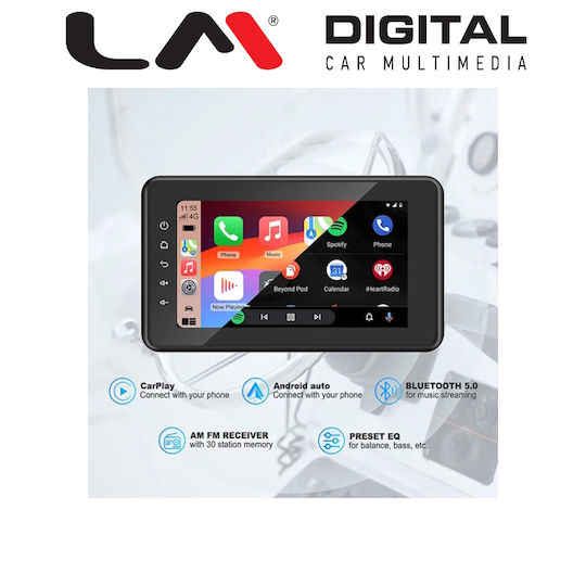 LM Digital Boat Sound System with Bluetooth USB GPS Black