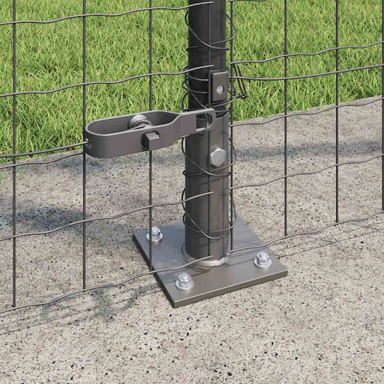 vidaXL Draht für Gartenzaun aus Stahl 3.2x3.2cm 52Stück Gray