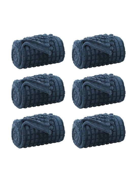 vidaXL vidaXL Armchair Throw Fleece 150x130cm Dark Blue