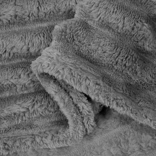 vidaXL Decken & Couchdecken Zweisitzer-Sofa Überwurf Fleece 270x240cm Dunkelgrau