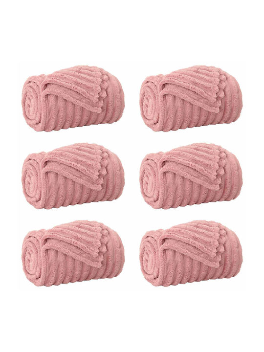 vidaXL Armchair Throw Fleece 200x150cm Pink