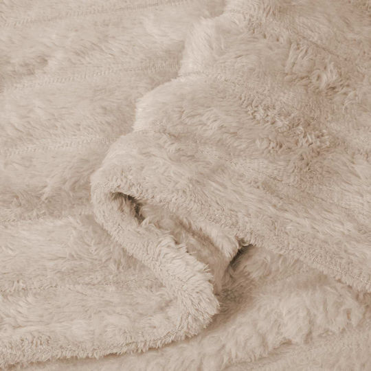 vidaXL Decken & Couchdecken Sesselüberwurf Fleece 240x220cm Beiges