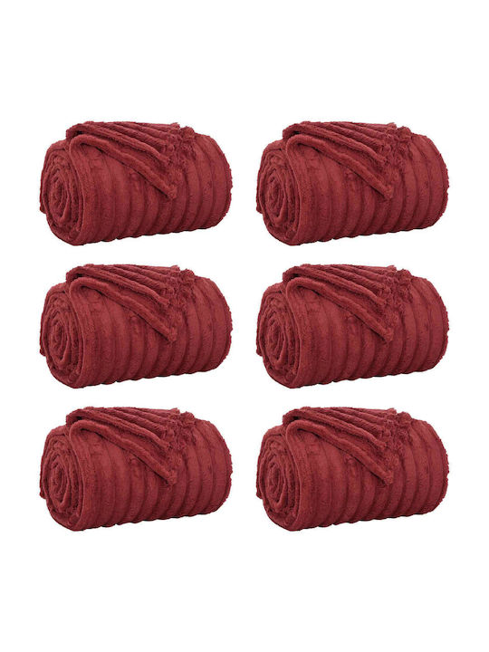 vidaXL Ριχτάρι Πολυθρόνας Fleece 150x130εκ. Βεραμάν Κόκκινο 42016893