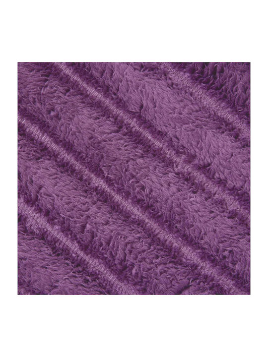vidaXL Ριχτάρι Διθέσιου Καναπέ Fleece 270x240εκ. Μοβ