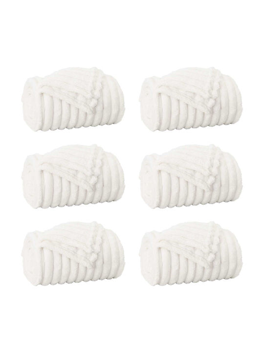 vidaXL Ριχτάρι Πολυθρόνας Fleece 200x150εκ. Λευκό 42016890