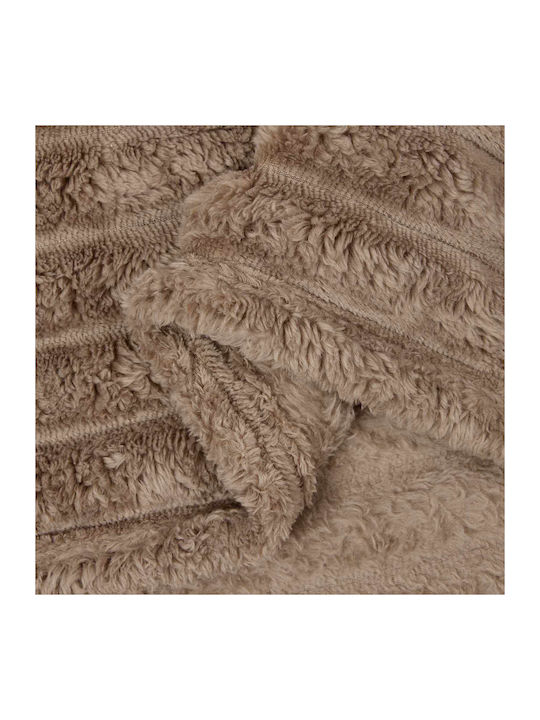vidaXL Ριχτάρι Πολυθρόνας Fleece 240x220εκ. Καμηλοπάρδαλη 42016871