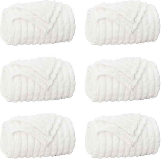 vidaXL Armchair Throw 200x150cm White