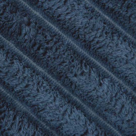 vidaXL Ριχτάρι Πολυθρόνας Fleece 240x220εκ. Σκούρο Μπλε