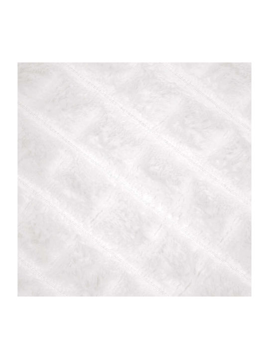 vidaXL Ριχτάρι Πολυθρόνας Fleece 240x220εκ. Λευκό