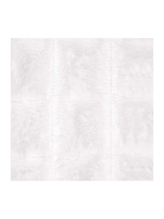 vidaXL Throws & Couch Blankets Armchair Throw Fleece 150x130cm White