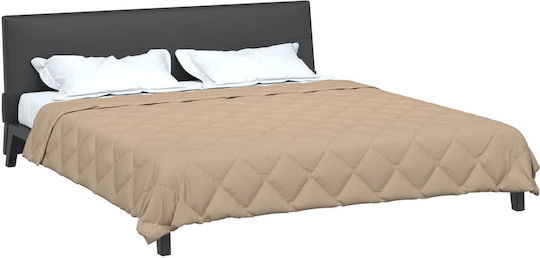 vidaXL Superbettdecke 220x200cm Taupe