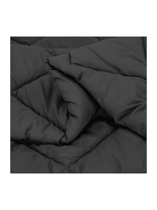 vidaXL Κουβέρτα Διπλή 200x135εκ. Ανθρακί
