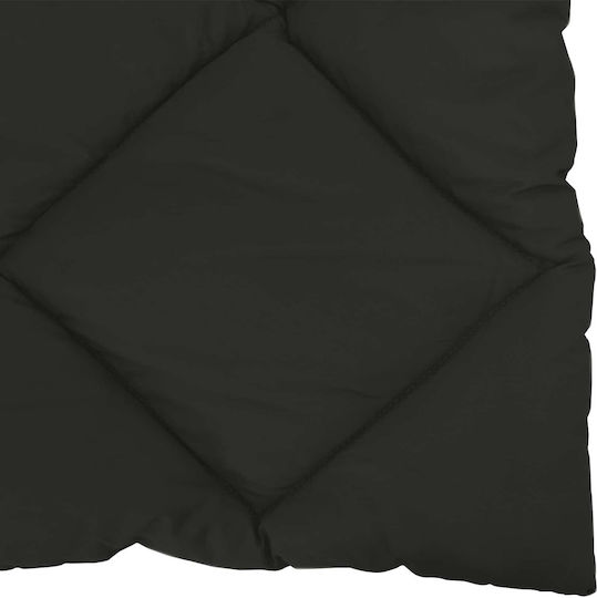 vidaXL Κουβέρτα Υπέρδιπλη 220x200εκ. Μαύρο