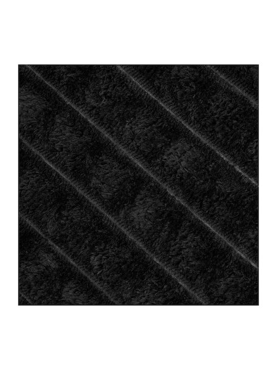vidaXL Fleece-Decke Übergröße 240x220cm Schwarz