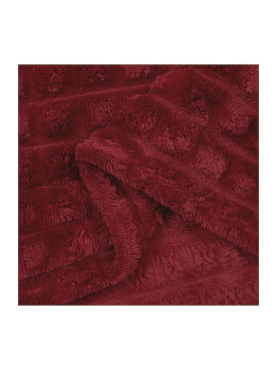 vidaXL Fleece Decke Übergröße 240x220cm Türkis, Rot