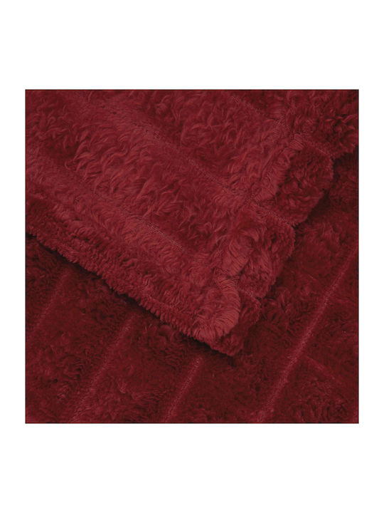vidaXL Fleece Decke Übergröße 240x220cm Türkis, Rot