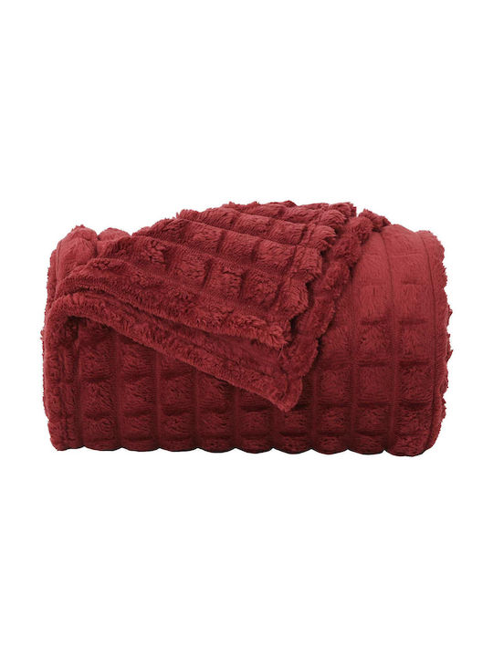 vidaXL Fleece Decke Übergröße 240x220cm Türkis, Rot