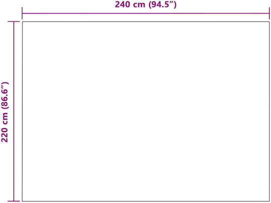 vidaXL Κουβέρτα Fleece Υπέρδιπλη 240x220εκ. Βεραμάν, Κόκκινο