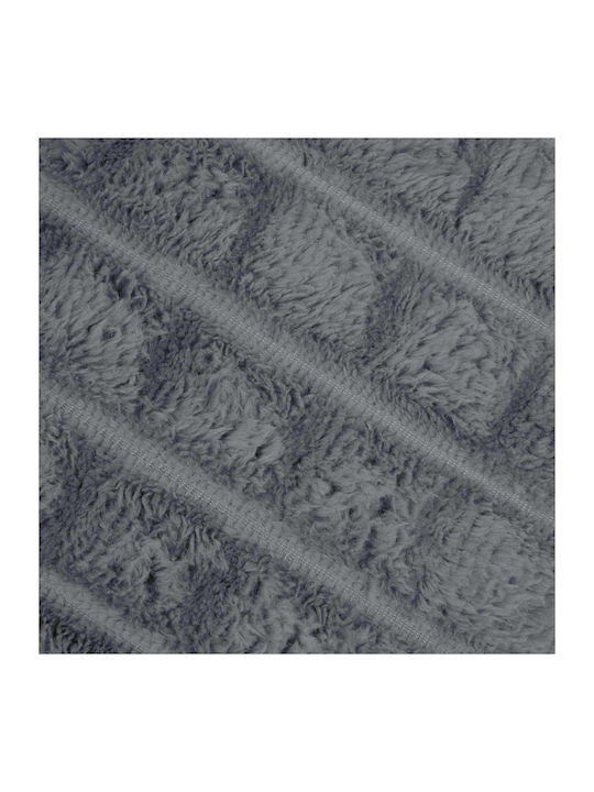 vidaXL Fleece Decke Einzeln 150x130cm Dunkelgrau