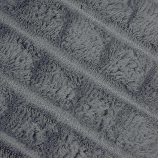 vidaXL Fleece Decke Einzeln 150x130cm Dunkelgrau
