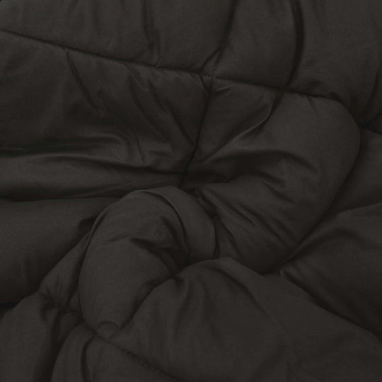 vidaXL Husă de Pilotă Super Dublă 220x200 Black, Tan