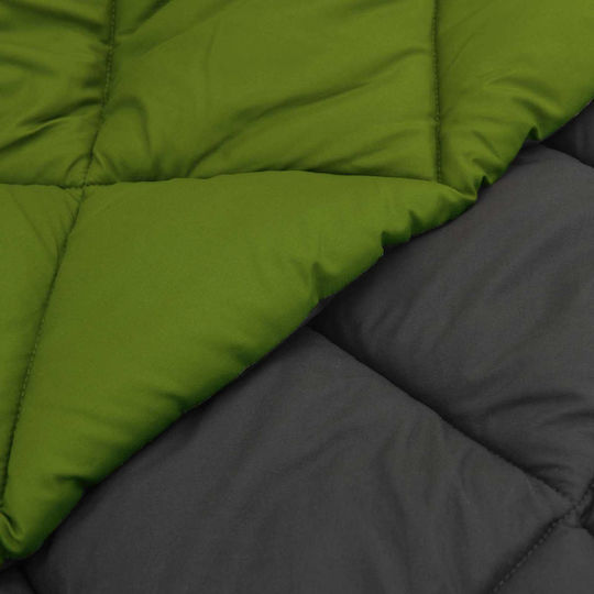 vidaXL Duvet Cover Super King 240x200 Green Charcoal