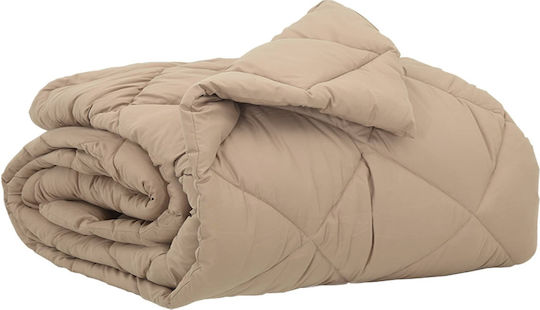 vidaXL Duvet Cover Double 200x155 Taupe #