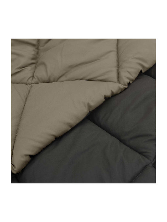vidaXL Duvet Cover Single 140x200 Light Grey, Anthracite