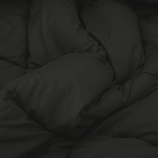 vidaXL Duvet Cover Queen 220x240 Black Velvet-Black Metal
