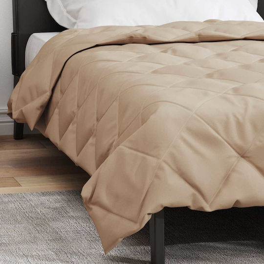 vidaXL Bettbezug Übergröße 220x155 Taupe