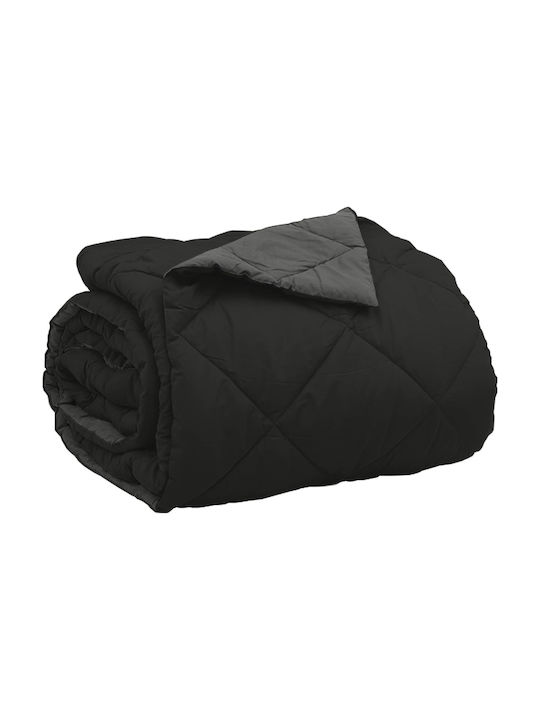 vidaXL Плик за Завивка Двоен 200x200 Black, Anthracite