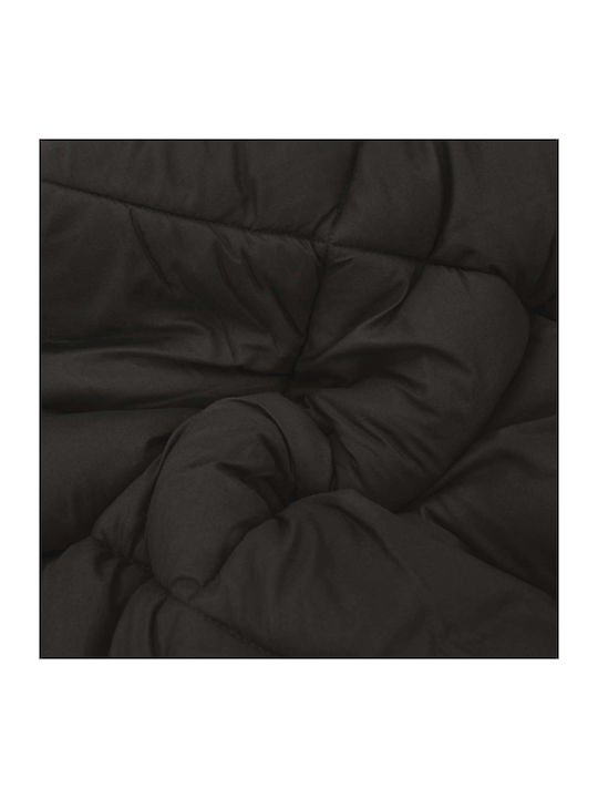 vidaXL Duvet Cover Single 140x200 Black, Tan