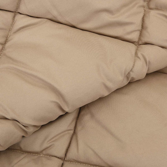 vidaXL Husă de Pilotă Single 140x200 Taupe