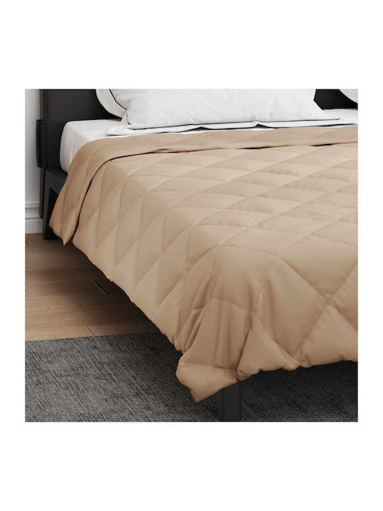 vidaXL Плик за Завивка Кинг Сайз 220x240 Taupe