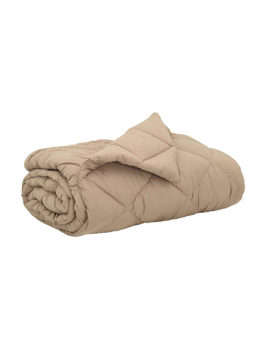 vidaXL Плик за Завивка Кинг Сайз 220x240 Taupe