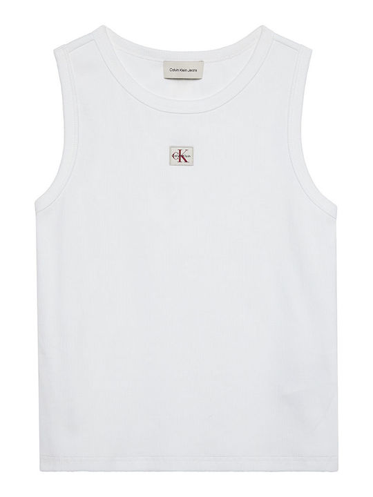 Women's Blouse Cotton Sleeveless White