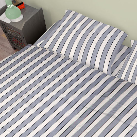 Dimcol Navy Σετ Μονό 3τμχ 160x240εκ. Navy
