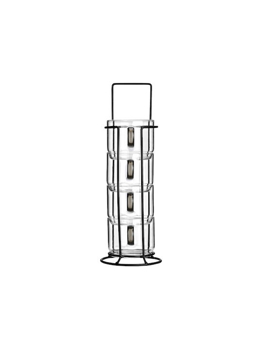Estia Κούπα Μεταλλική Λευκή 210ml 5τμχ