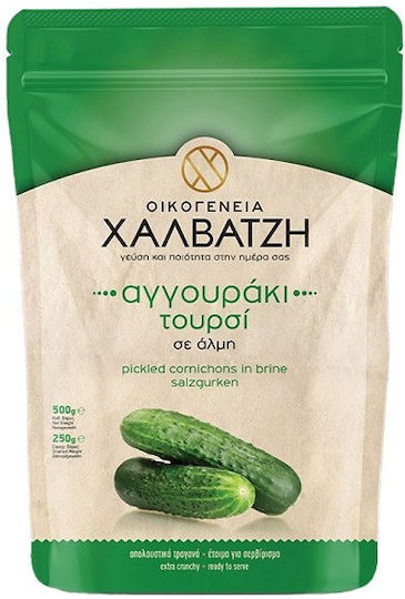 Οικογένεια Χαλβατζή Αγγουράκια Τουρσί Αγγουράκι 500gr