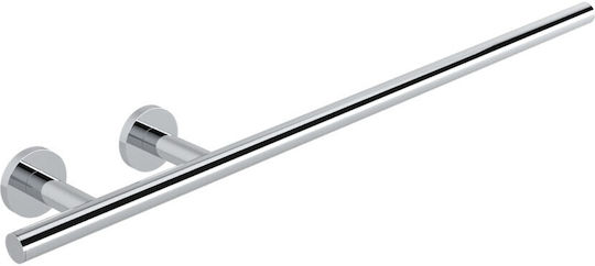 Verdi Omicron Single Wall-Mounted Bathroom Rail ​55x44cm Silver