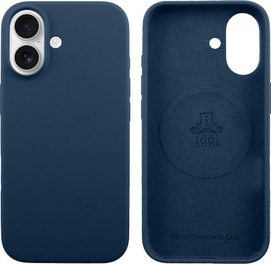 Idol 1991 Velvet Umschlag Rückseite Silikon Blau (iPhone 17)