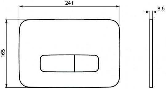 Ideal Standard Oleas M3 Flush Plate Dual Flush
