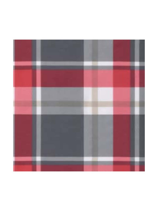 vidaXL Sunbed Cushion with Backrest Red and Grey 60x178 cm