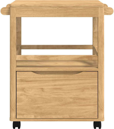 vidaXL vidaXL Küchenregal Hölzernes 3 Ebenen Braun 72.5x45x80cm
