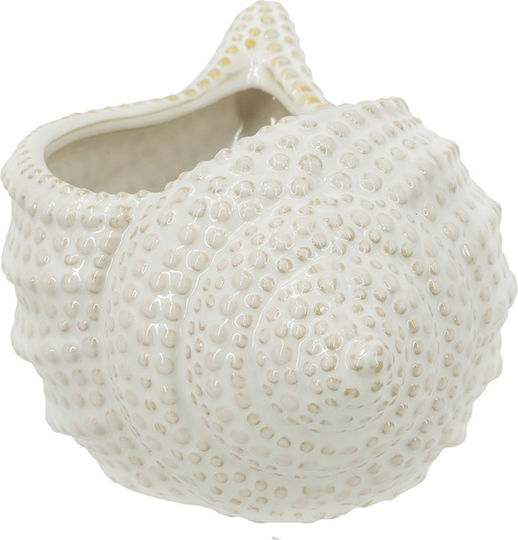 Artekko Κασπώ Κεραμικό Λευκό 24x16.5x14εκ.